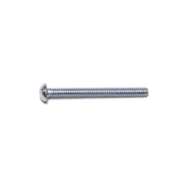 Midwest Fastener #10-24 x 2 in Slotted Round Machine Screw, Zinc Plated Steel, 24 PK 61487 - main